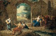 Andrea Locatelli Figures in a Landscape oil painting picture wholesale